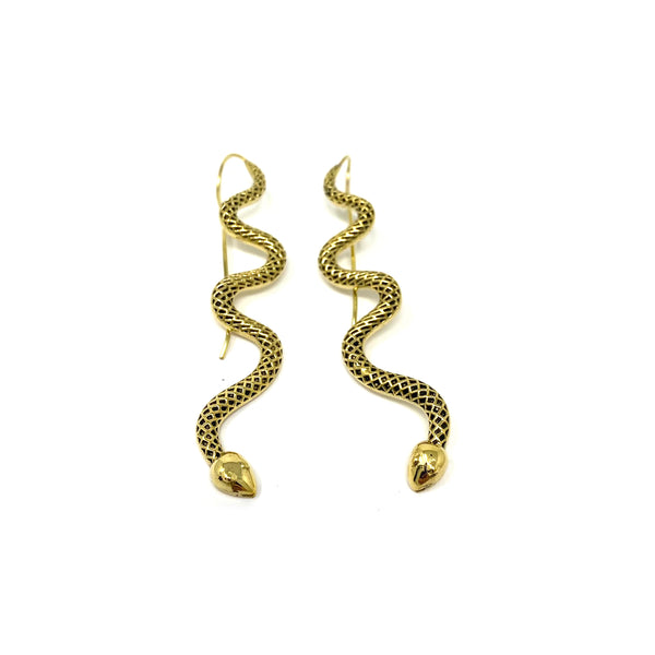 Long Snake Earrings ~ by Alula Boutik - alter8.com