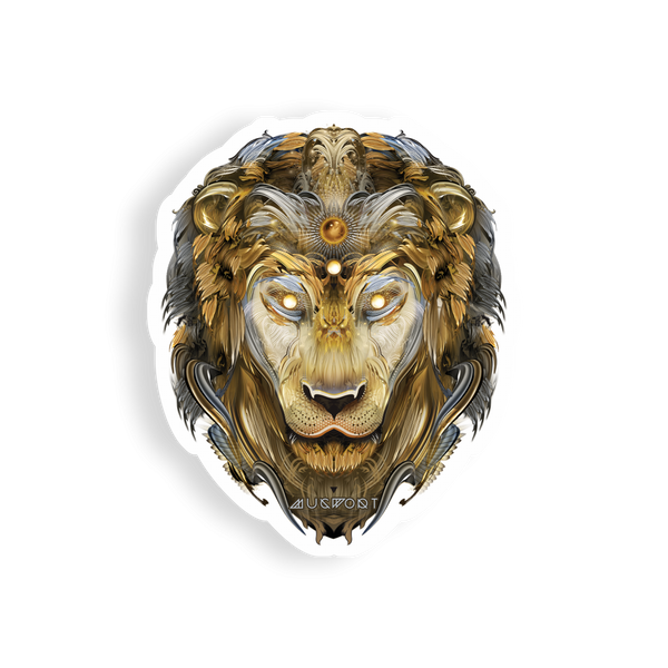 Brass Lion Sticker by Mugwort - alter8.com