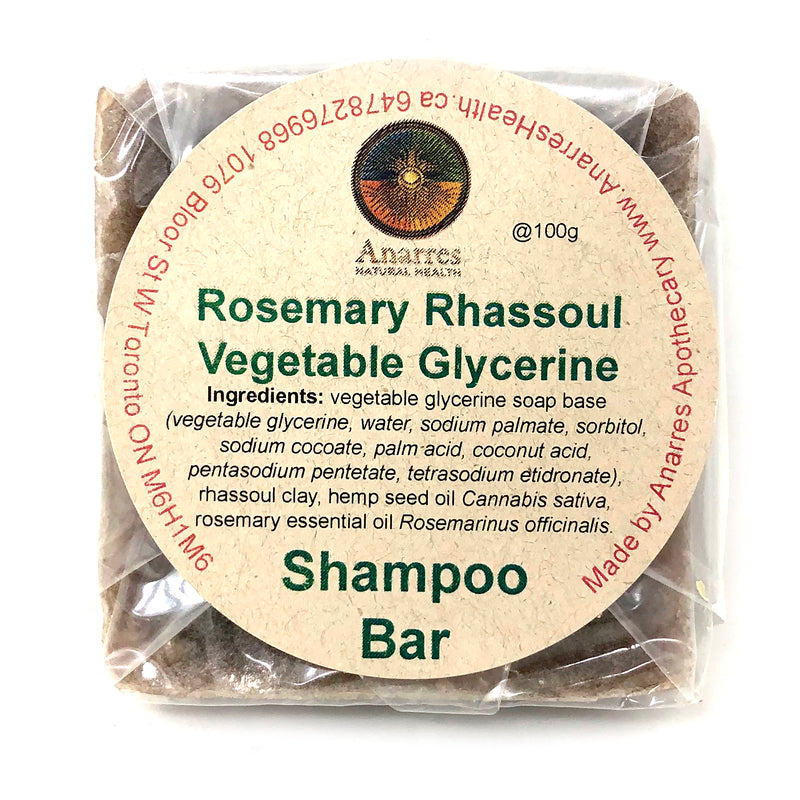 Rosemary Rhassoul Shampoo Bar - alter8.com