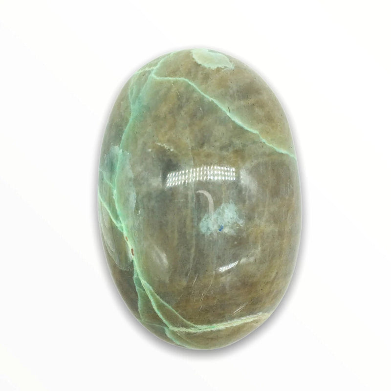 Garnierite (Green Moonstone) Palm Stone - alter8.com
