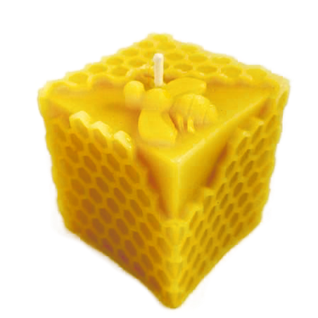 Honeycomb Cube Candle by Bee Kind Organics - alter8.com