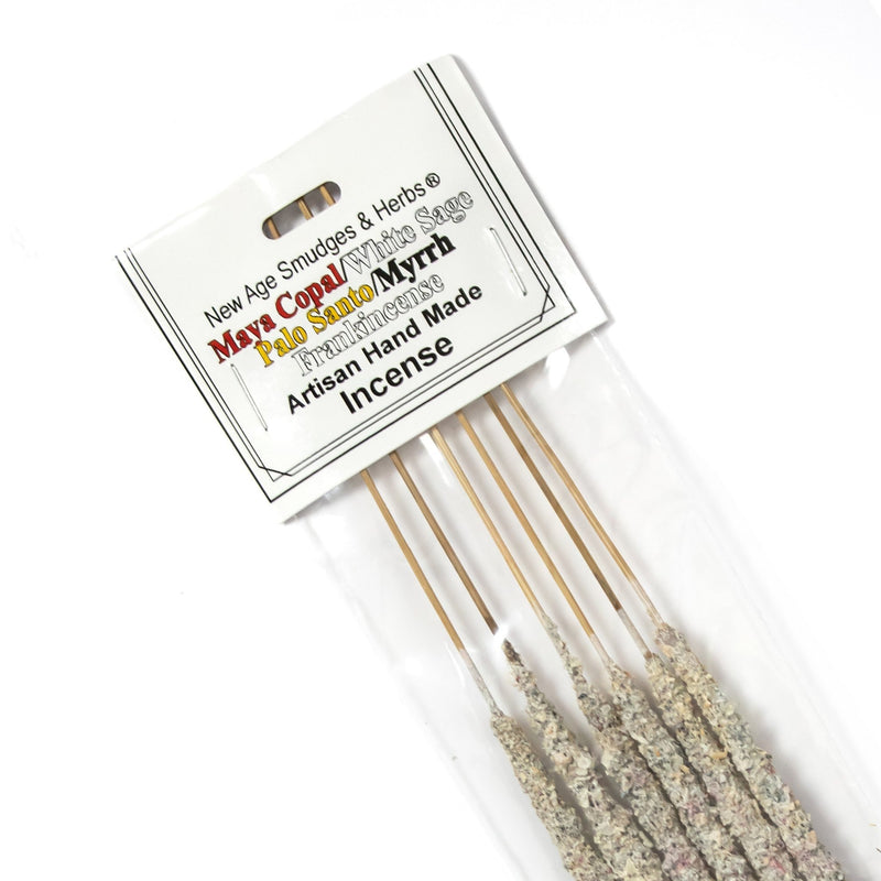Artisan Incense Sticks: 5 Elements Blend (Copal, Myrrh, Frankincense, Sage, Palo Santo) - alter8.com